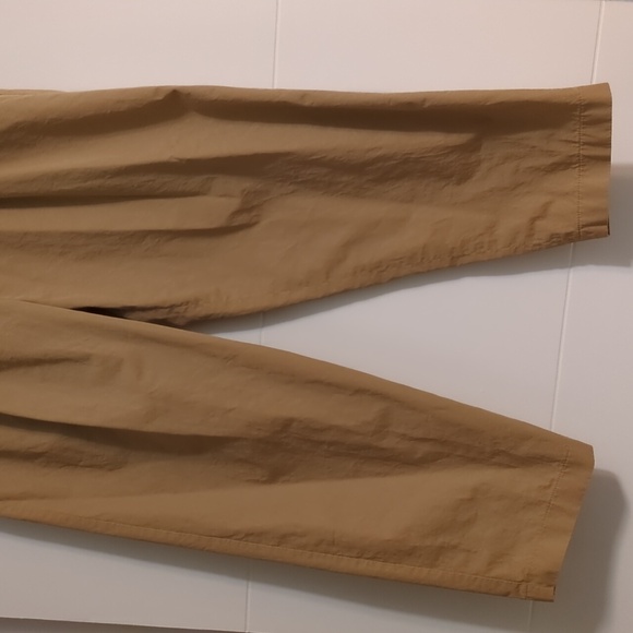 Anthropologie X Exquise Barell Leg Chino Tan High-Waisted Chic Trousers Sz M - Picture 8 of 12